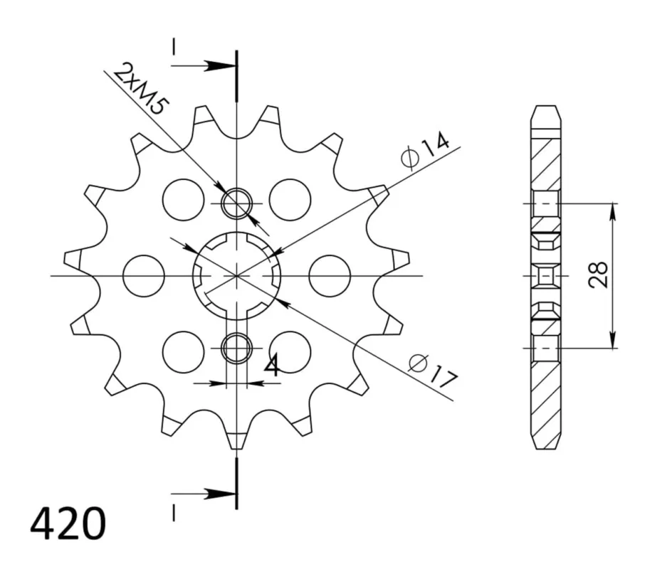 Kup Teď Řetězové kolečko SUPERSPROX CST-1127:13 13 zubů, 420
