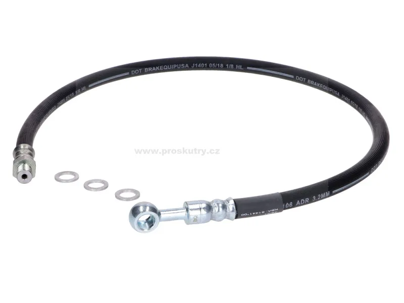 Výhodná Nabídka Brzdová hadička MOGA černá 675mm pro Puch Monza 4 GP, XL, Imola
