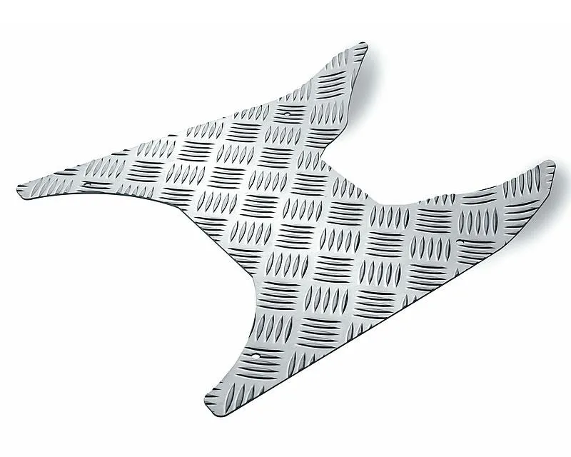 foot plate Opticparts DF checkered aluminium for Gilera Stalker Nejlepší Cena