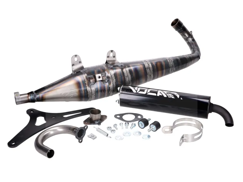 Výfuk VOCA Corse černý pro Aprilia, Gilera, Italjet, Piaggio 125, 150 2T Rychlé Dodání