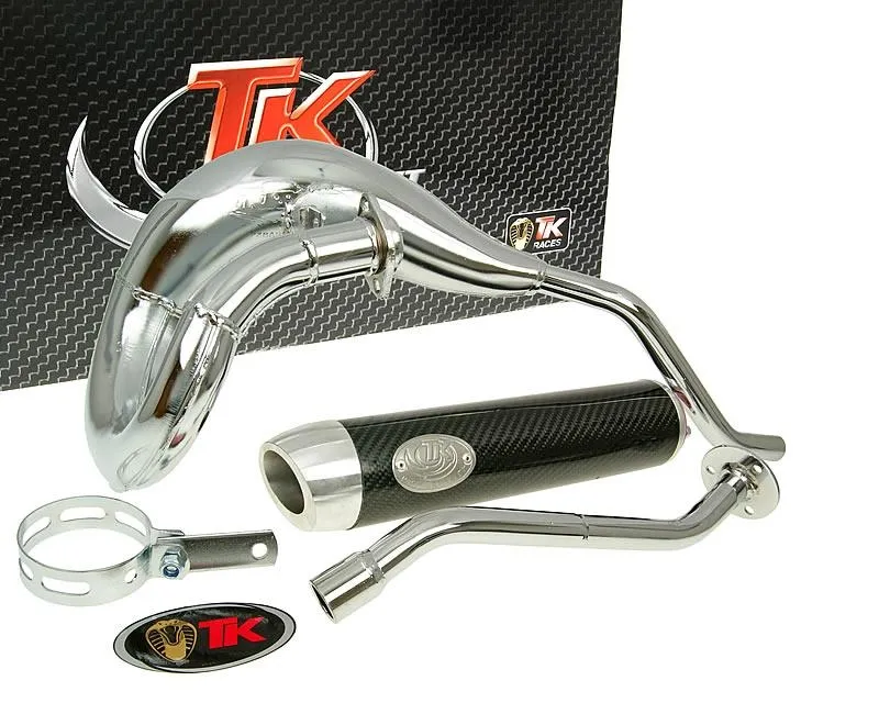 Výfuk Turbo Kit Bufanda RQ chromovaný s homologací pro Derbi Senda DRD 2006- Sleva
