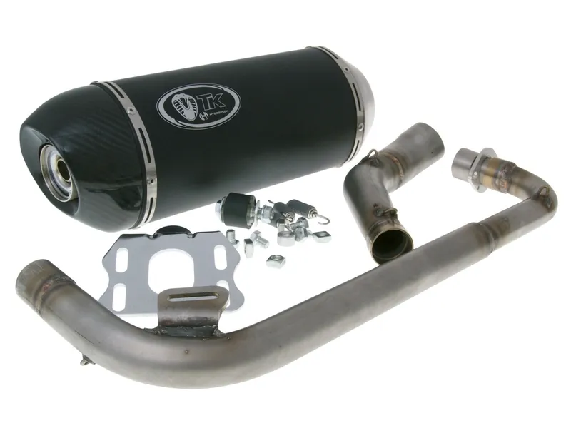 Výfuk Turbo Kit GMax Carbon H2 4T E-marked pro Honda MSX / Grom 125 Rychlé Dodání