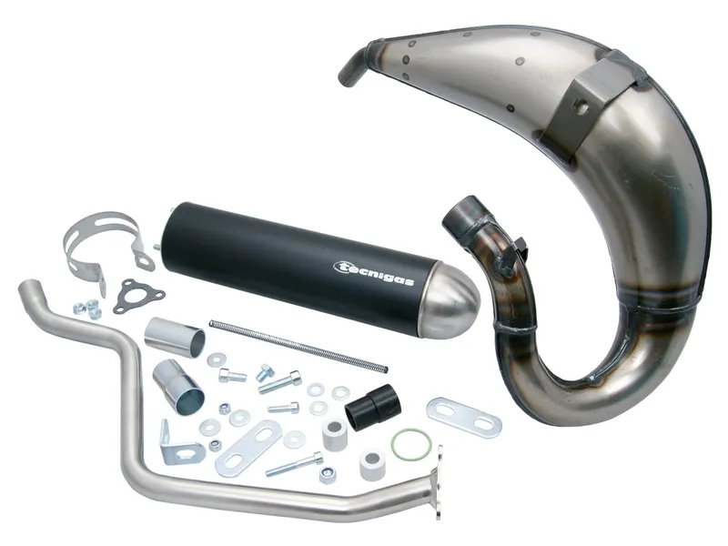 Dokud Zásoby Vydrží Výfuk Tecnigas E-NOX Steel pro Malaguti XSM, XTM, X-Limit, XPS, DT50